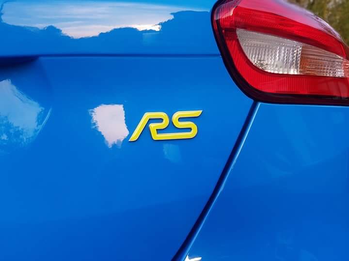 Focus RS MK3 3D Gelembleme Inlay Front+Heck freie Farbwahl Neongelb